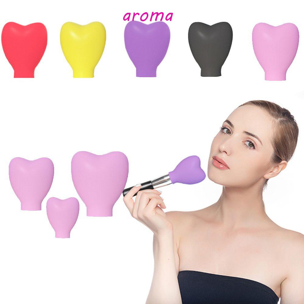 AROMA Hộp Đựng Cọ Trang Điểm Bằng Silicon Chống Bụi Có Thể Tái Sử Dụng Ốp