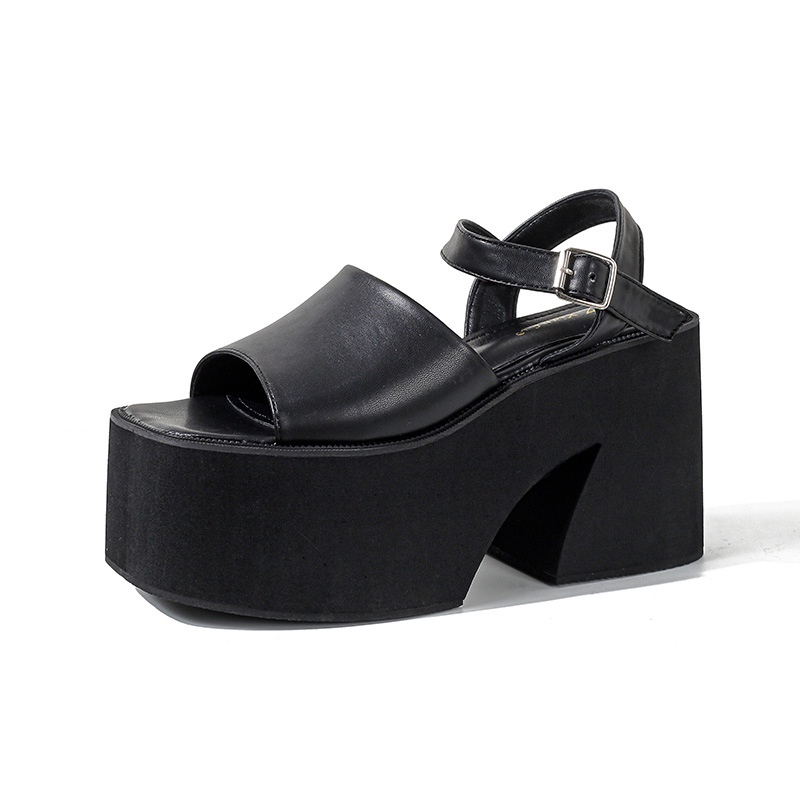 Sandal Đế Xuồng Dày 10CM Phong Cách Mới 2023 Kích Thước 34-41
