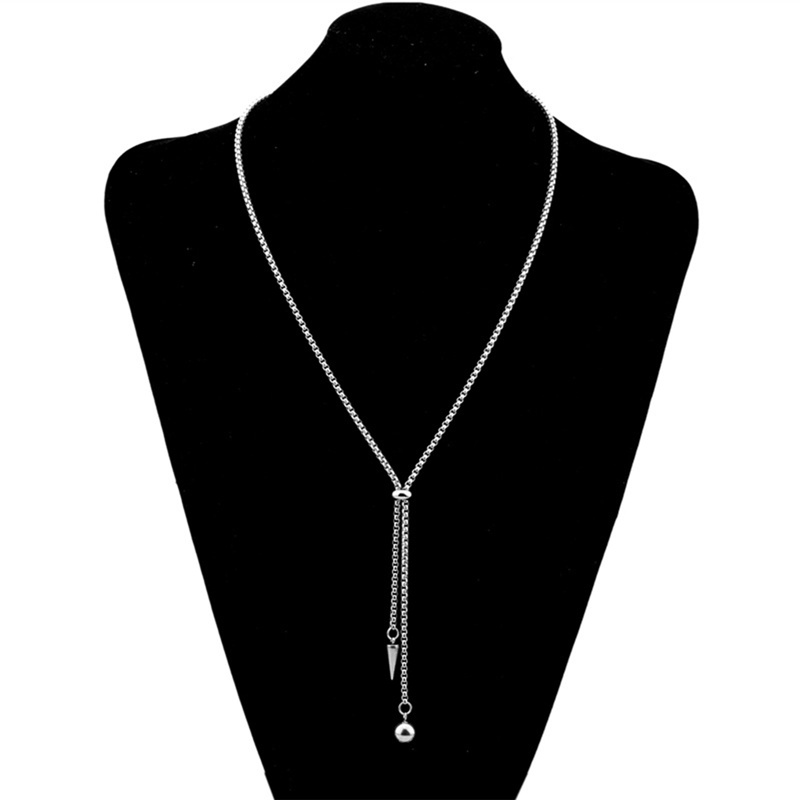 Ygt Vòng Cổ Choker Dây Xích Mặt Bóng Tròn Bằng Thép Không Gỉ Có Thể Điều Chỉnh Làm Quà Tặng Cho Nam Và Nữ