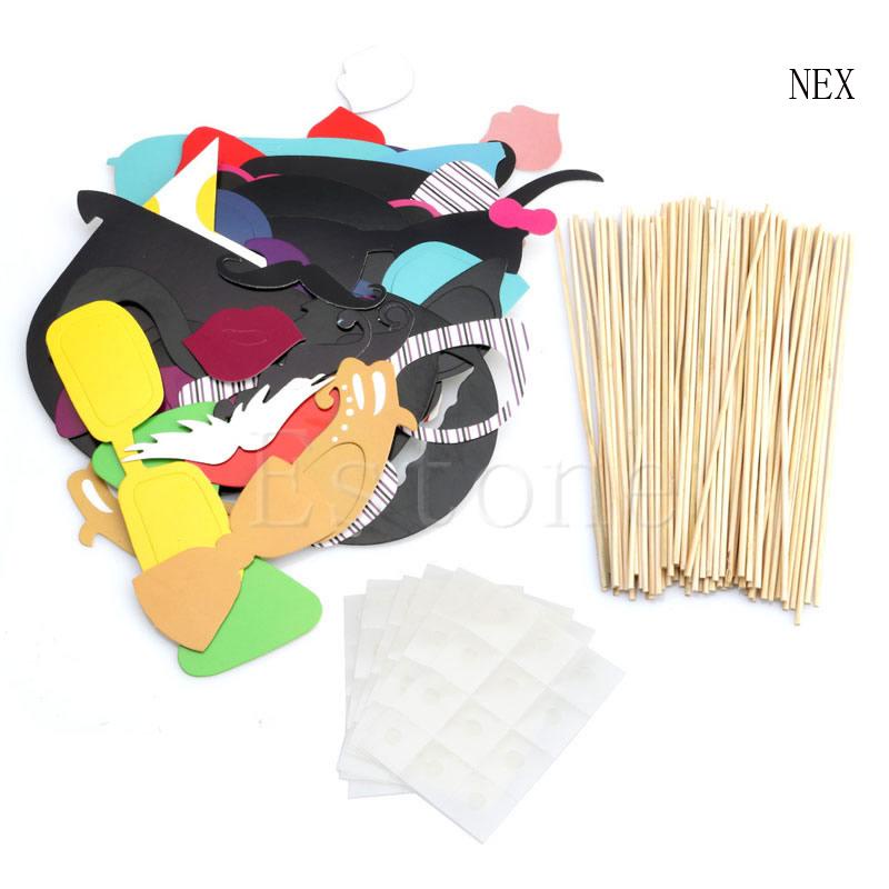 Bộ 58 Đạo Cụ Chụp Ảnh Hình Ria Mép Vui Nhộn Độc Đáo