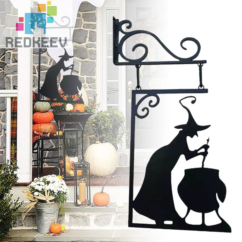 Biển Hiệu Phù Thủy Màu Đen Treo Tường Chống Ăn Mòn Trang Trí Nhà Cửa / Sân Vườn