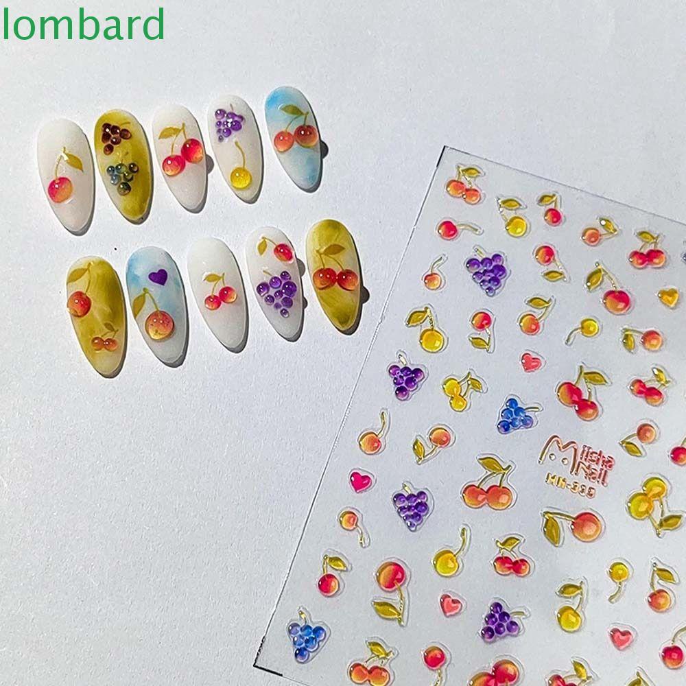 Miếng Dán Trang Trí Móng Tay Họa Tiết Hoạt Hình Nhiều Màu Sắc DIY