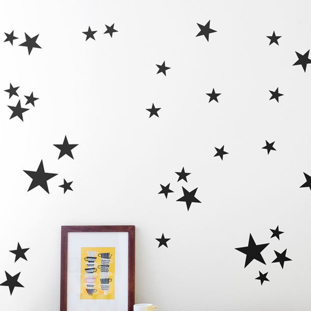 Set 6 / 39 Miếng Dán Tường Hình Ngôi Sao Trang Trí Phòng Ngủ Cho Bé