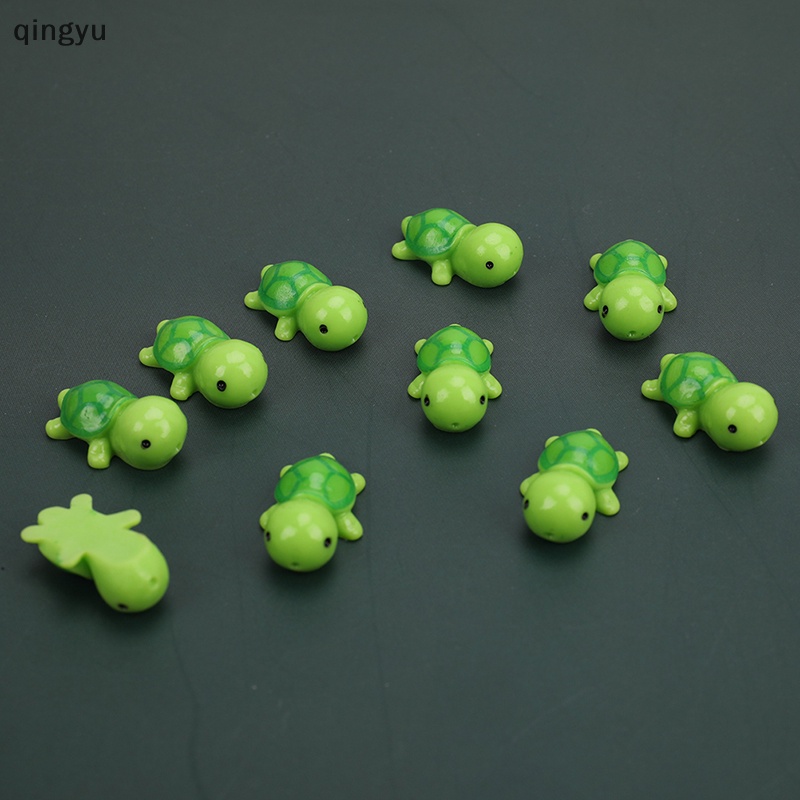 Bộ 10 Tượng Rùa Mini Trang Trí Tiểu Cảnh
