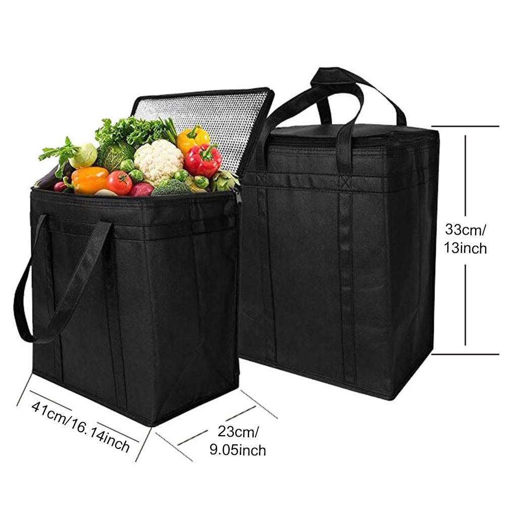 Túi Tote Cách Nhiệt Đựng Thực Phẩm Có Thể Gấp Gọn Tiện Dụng Mang Theo Du Lịch / Dã Ngoại