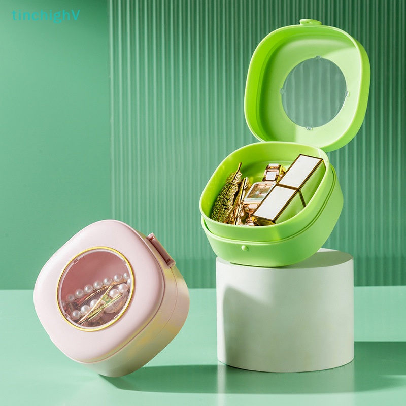 [TinchighV] Hộp Đựng Trang Sức Hai Tầng Tiện Lợi