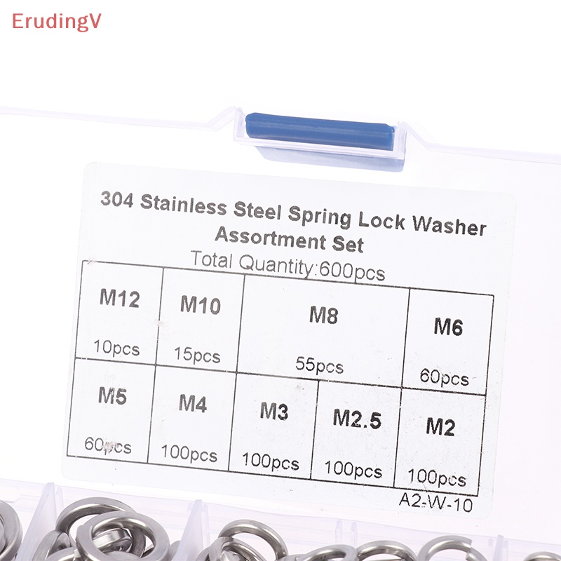 Bộ 600 Vòng Đệm M2 M2.5 M3 M4 M5 M6 M8 M10 M12 Bằng Thép Không Gỉ