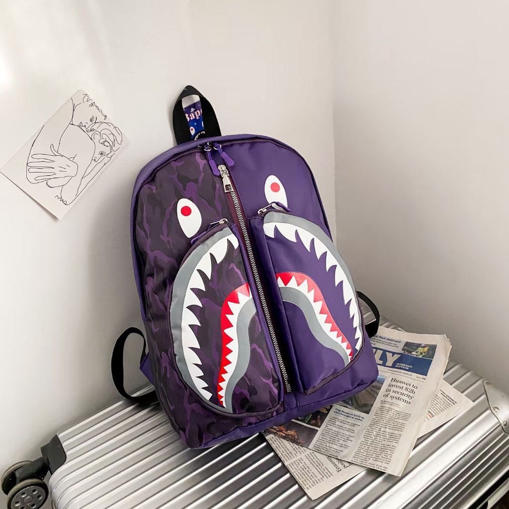 Bape Ba Lô Đi Học Họa Tiết Rằn Ri Thời Trang