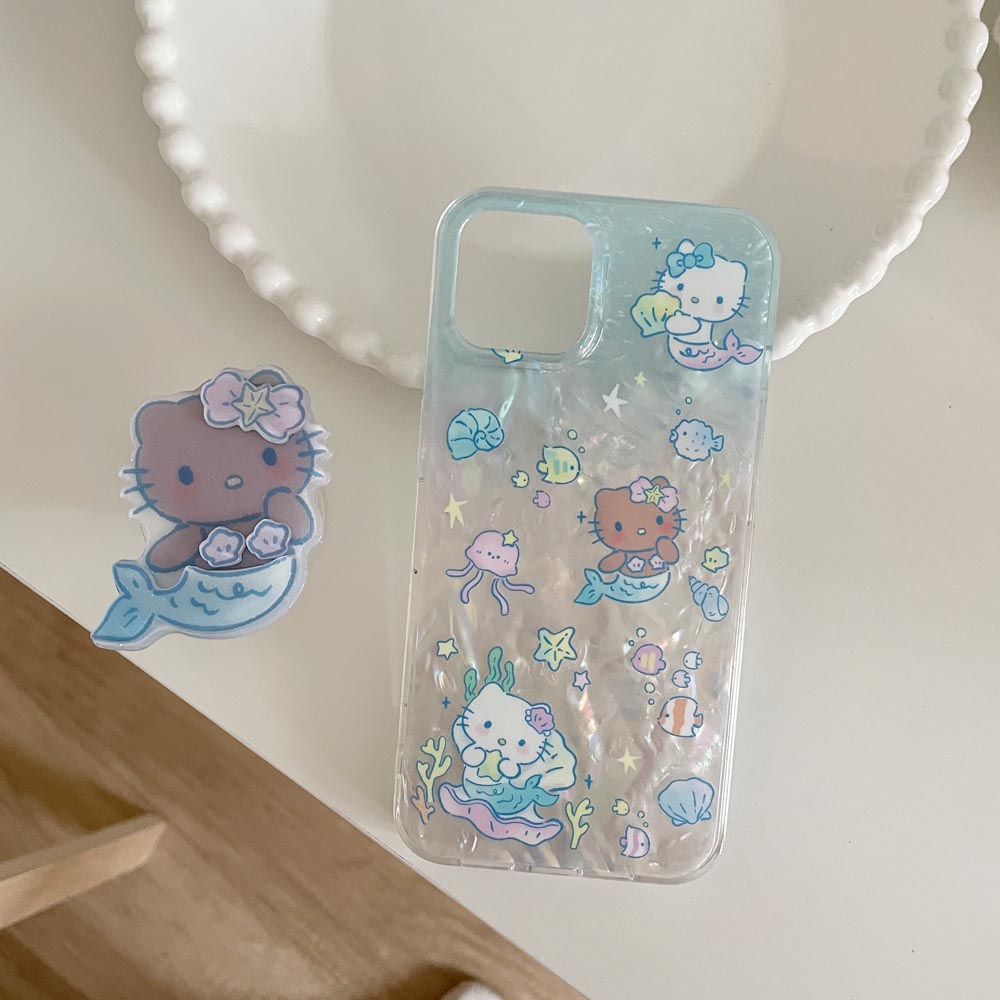 Ốp Điện Thoại Cứng Họa Tiết Nàng Tiên Cá Cho IPhone 11 12 12Pro 12ProMax 13 13Pro 13ProMax 14 14Pro 14ProMax