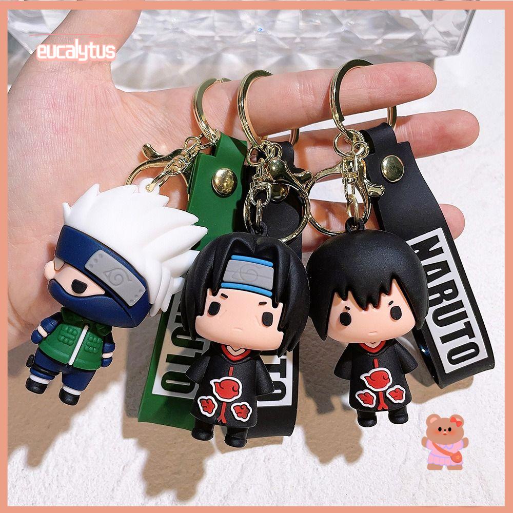 EUTUS Móc Khóa PVC 7CM Họa Tiết Hoạt Hình Naruto Nhiều Màu Sắc Thời Trang