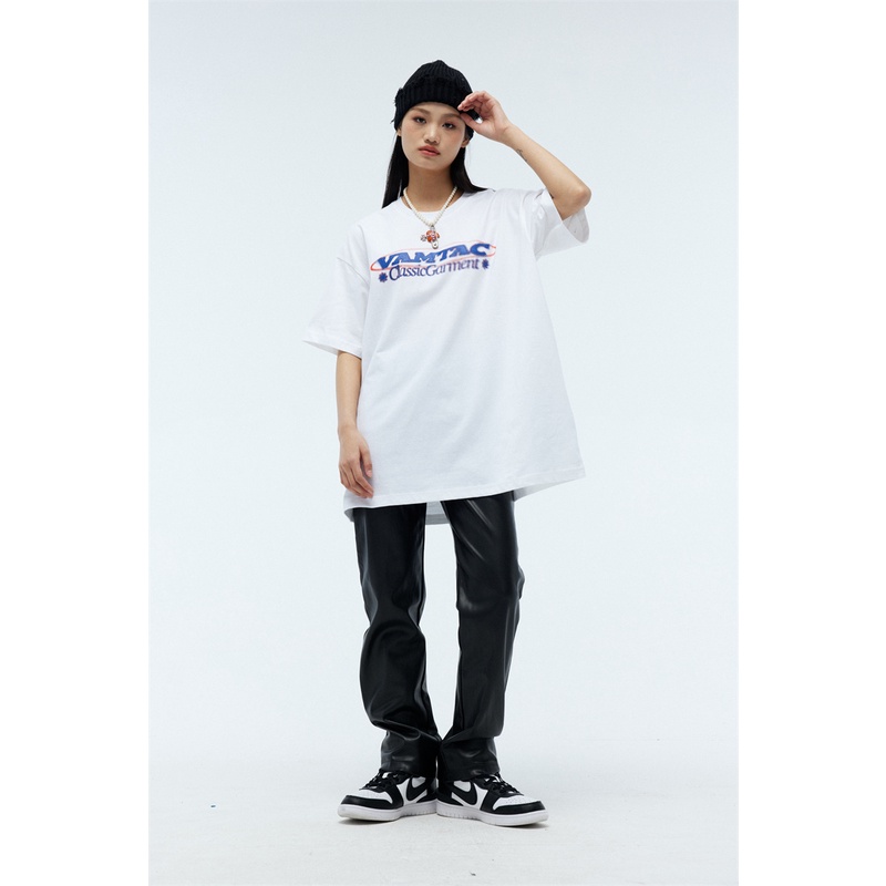 Áo Thun cotton Ngắn Tay Dáng Rộng Thời Trang Mùa Hè Cho Nam Nữ