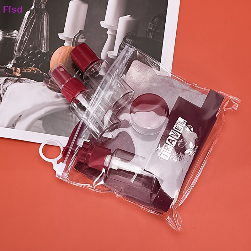 Set 5 / 8 Lọ Nhựa Rỗng Trong Suốt Mini Đựng Mỹ Phẩm Du Lịch Tiện Lợi