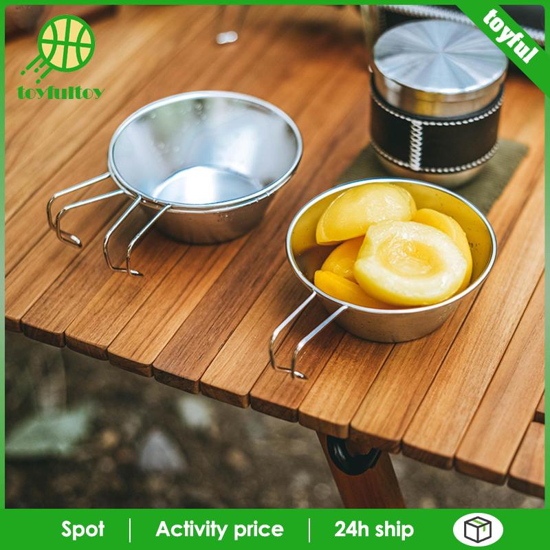 Bát Ăn Bằng Thép Không Gỉ Tiện Dụng Cho Tiệc Nướng BBQ Ngoài Trời