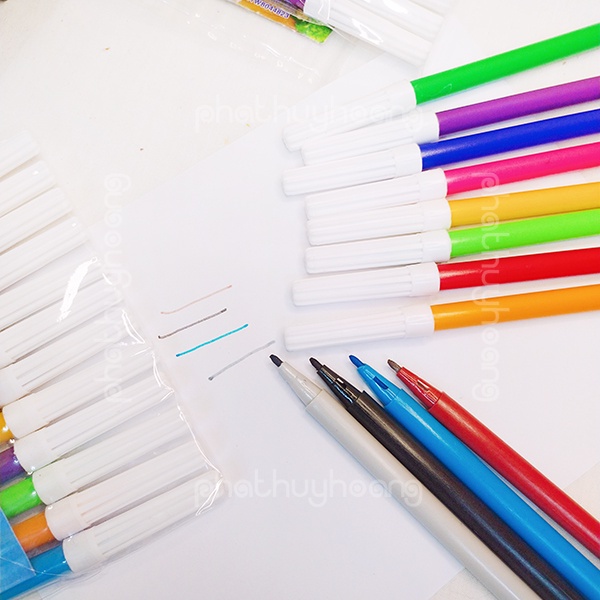 Vỉ 12 bút lông màu cho bé giá sỉ - Đại Sỉ