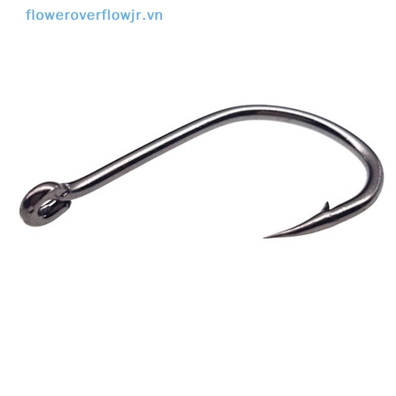 Bộ 100 Móc Câu Cá Bằng Thép carbon Màu Đen Chất Lượng Cao