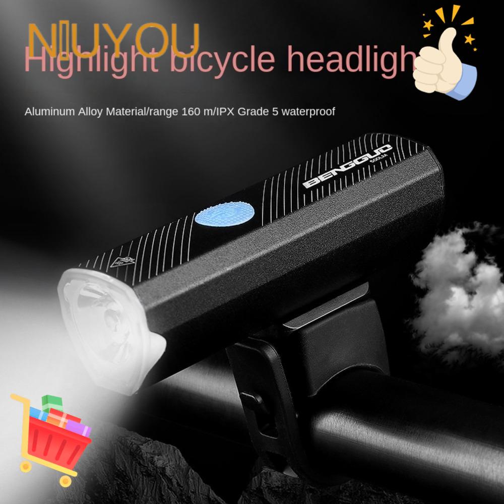NIUYOU Đèn Pha LED Chống Thấm Nước Sạc USB Chuyên Dụng Cho Xe Đạp