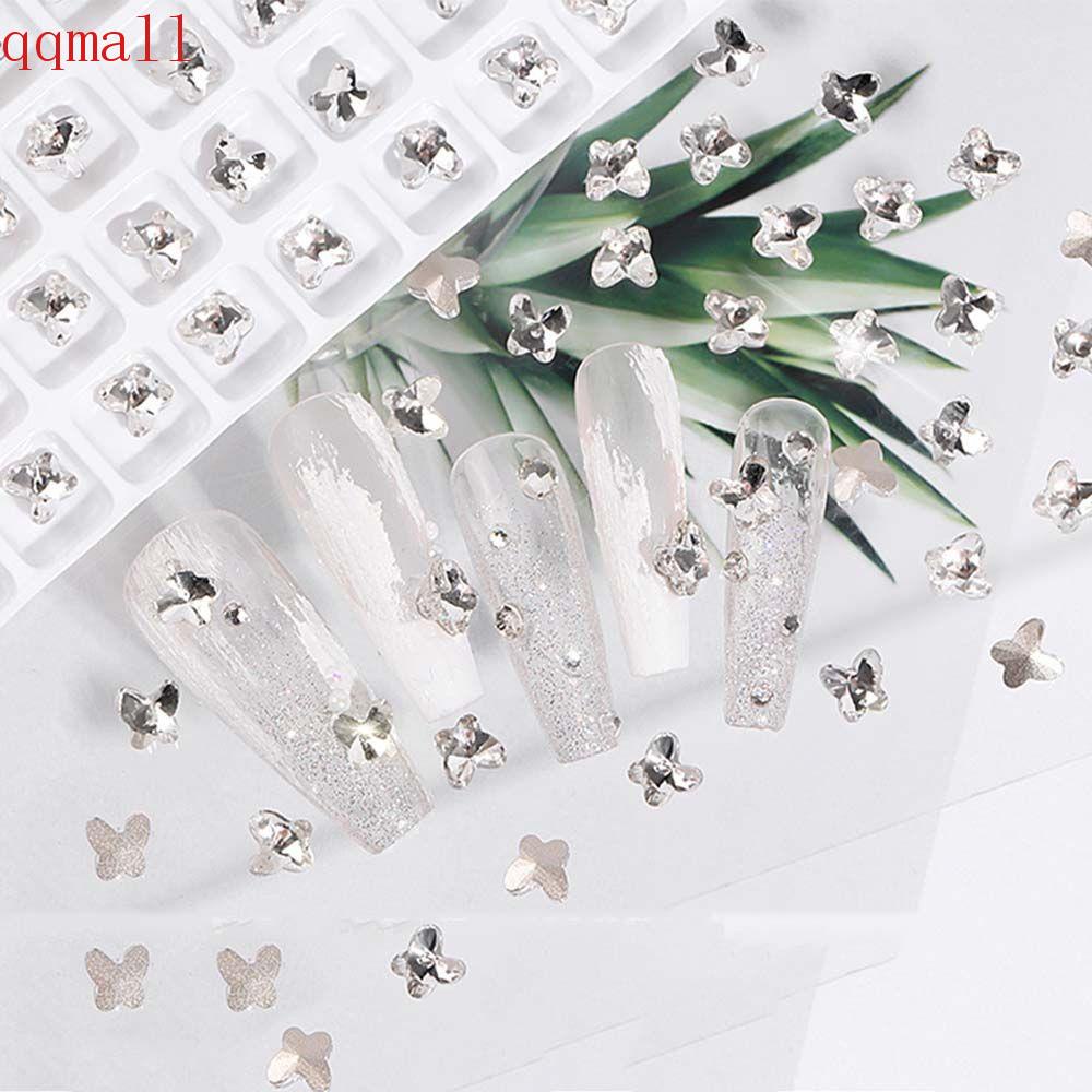 QQMALL Set 30 Phụ Kiện Trang Trí Móng Tay 3D Phong Cách Nhật Bản Charms