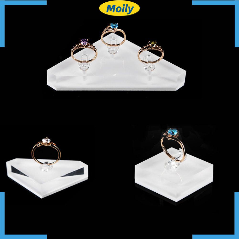 MOILYVN Giá Trưng Bày Nhẫn Bằng Acrylic Chất Lượng Cao
