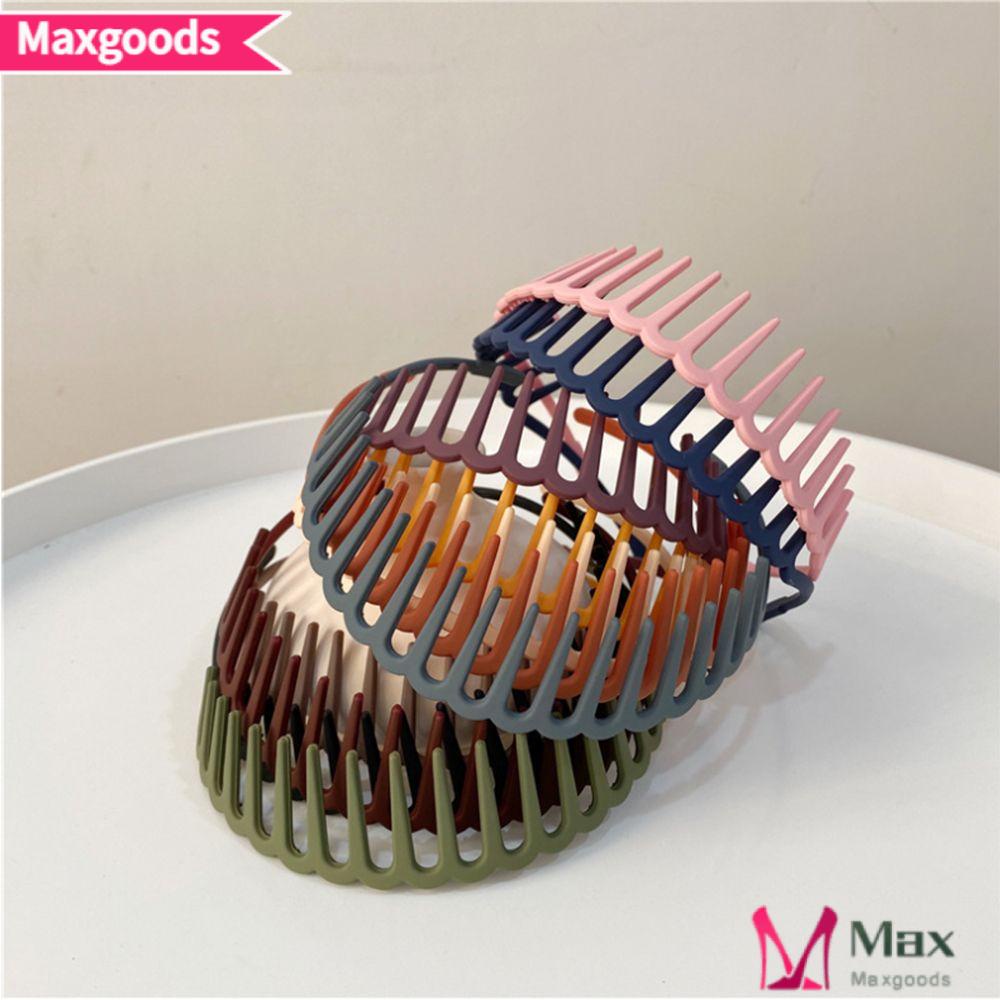 MAXG Băng Đô Cài Tóc Màu Đen Thời Trang Cho Nữ