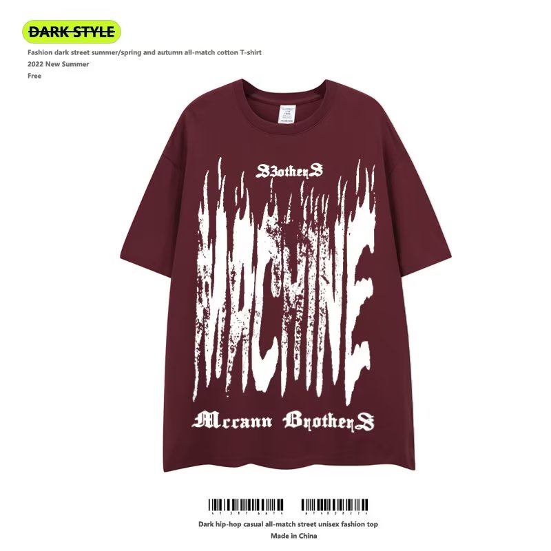 Áo Thun Cotton Tay Ngắn Phong Cách Hip Hop Đường Phố Âu Mỹ Thời Trang Mới 2022