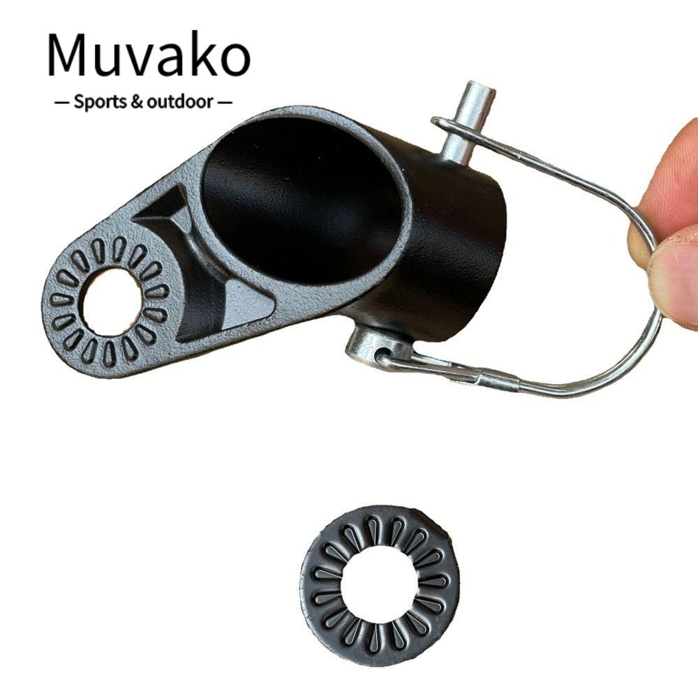MUVAKO Kẹp Nối Phuộc Giảm Xóc Bằng Thép Màu Đen Cho Xe Đạp