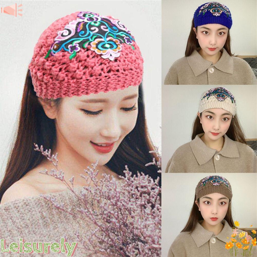 LEILY Mũ Trùm Đầu Họa Tiết Hoa Phong Cách Mexico
