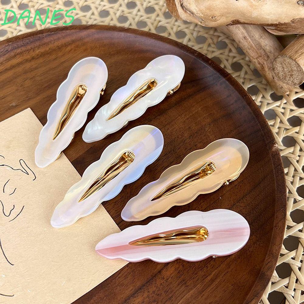 DANES Kẹp Tóc Hình Mỏ Vịt Màu Kẹo Dễ Thương Phong Cách Hàn Quốc