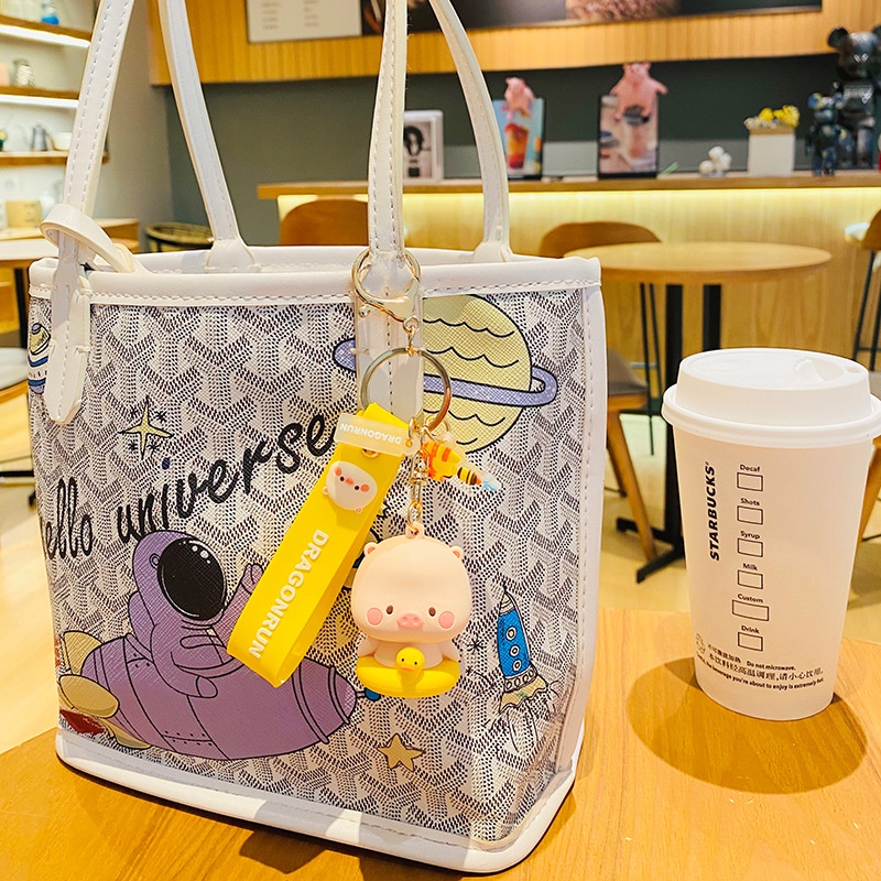 Móc Khóa Hình Chú Heo Hoạt Hình Đáng Yêu