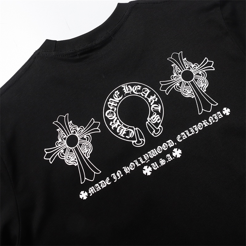 Chr-come88he-áo Thun Cotton Nguyên Chất Tay Ngắn Dáng Rộng In Hình Ngựa Thời Trang Mùa Hè Chất Lượng Cao Cho Nam Giới