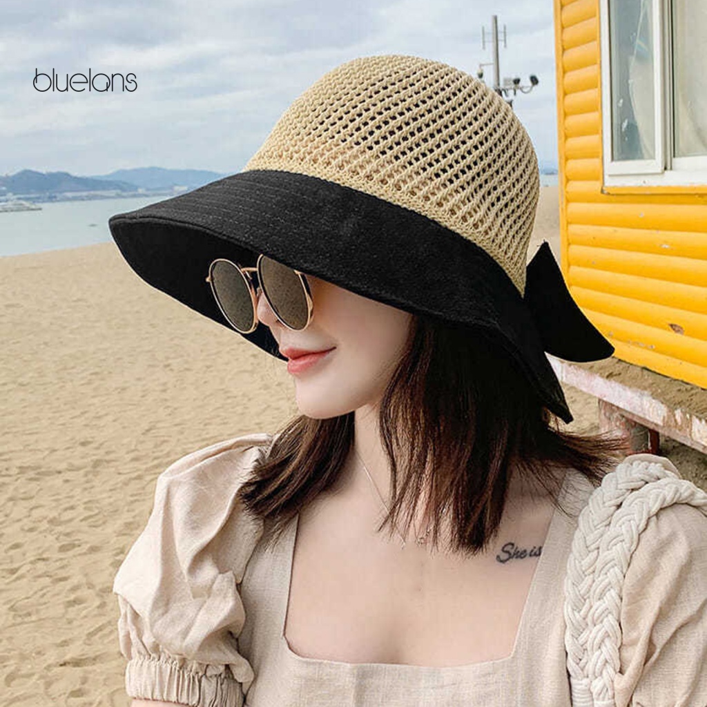 Nón Tai Bèo Rộng Vành Chống Tia UV Thời Trang Đi Biển Mùa Hè Cho Nữ