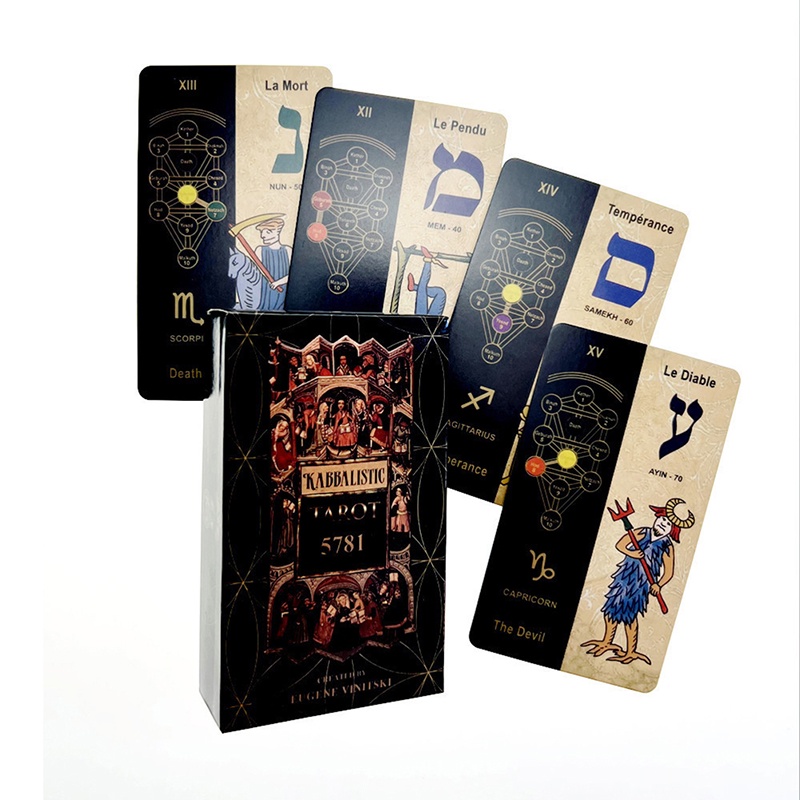 Bộ bài Tarot cổ điển Board Games Deck 5781 Bói toán Tarot Kabbalah Thích hợp cho những người đam mê và người mới bắt đầu