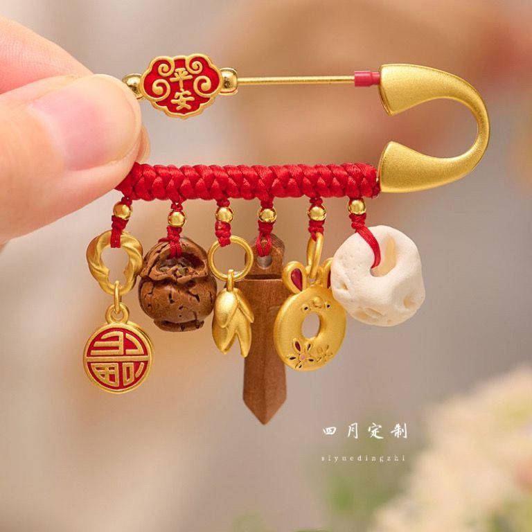 Ghim Cài Áo Bằng Đồng Mạ Vàng Hình Thỏ Chống Áp Lực Sốc An Toàn Cho Mẹ Bầu Và Trẻ Em