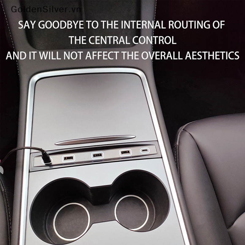 Bộ Chia Cổng USB 5 Trong 1 Cho 2021 2022 2023 Model 3