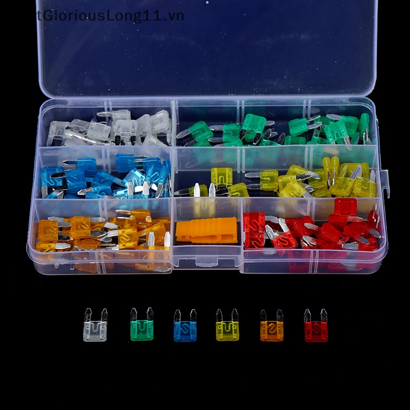 Set 120 Cầu Chì Lưỡi Nhỏ Cho Xe Hơi / Xe Tải