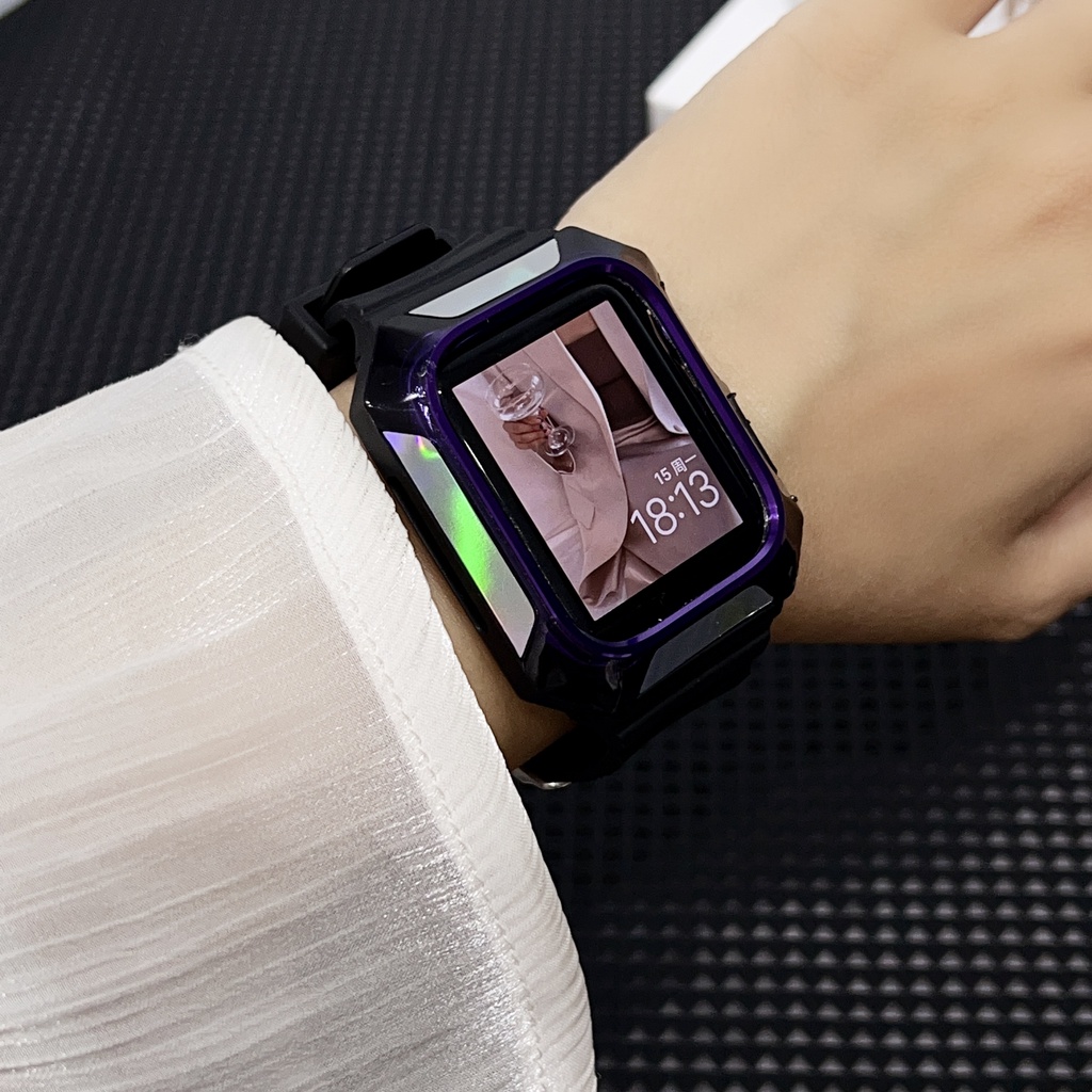 Phù Hợp Set Ốp Lưng Kim Loại Cho Apple Iwatch8 / 7 / 6 SE
