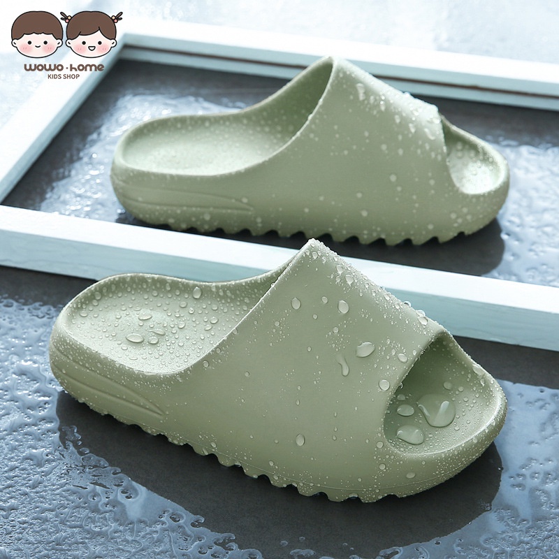 Wo Wo Dép Xỏ Ngón Đế Xỏ Ngón Bằng Xơ Dừa Cho Trẻ Em Yeezy Kanye Đi Biển