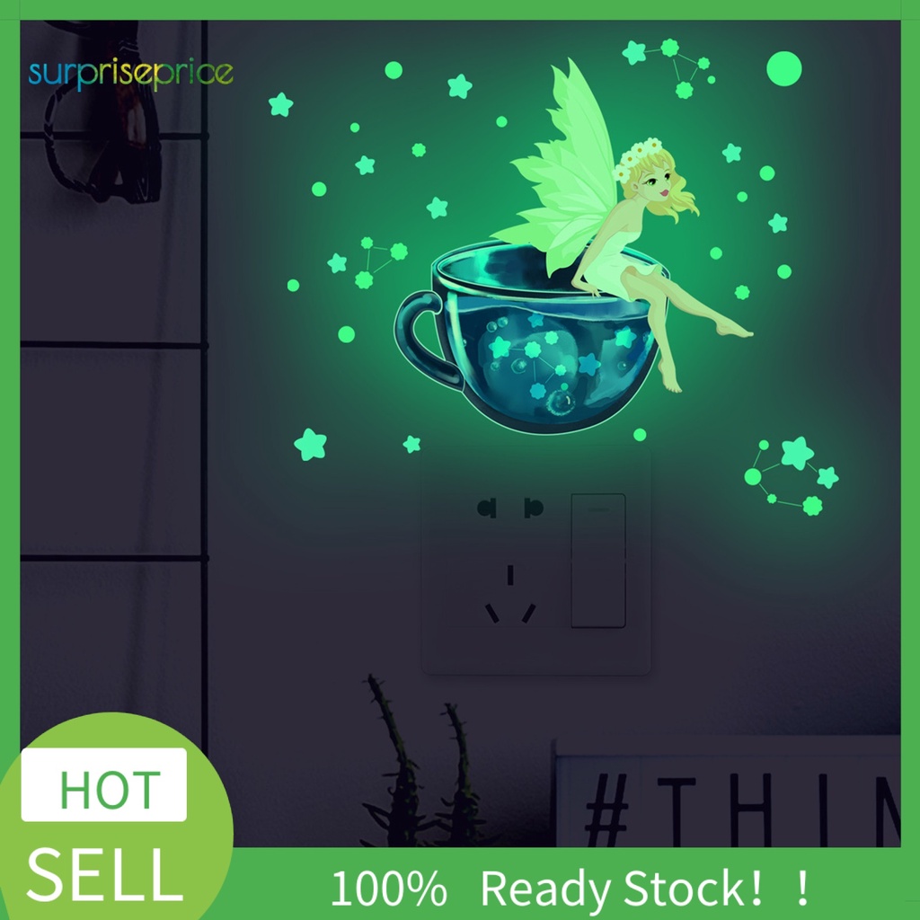 Miếng Dán Tường Bằng PVC Phát Quang Tự Dính Trang Trí Nhà Cửa