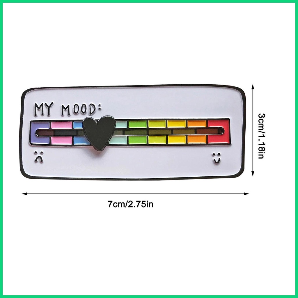 Ghim Cài Áo Hình Trái Tim Biểu Tượng Cảm Xúc Tâm Trạng Mới Cho jiwvn