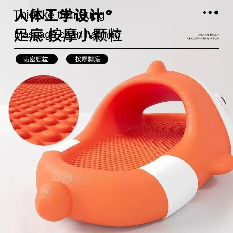 Dép Sandal Đế Xuồng Chống Trượt Hình Cá Mập Hoạt Hình Dễ Thương Cho Nữ