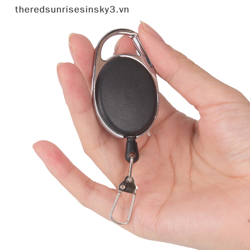 # # Thời Trang # Móc Chìa Khóa Bằng Thép Cuộn Dây Có Thể Thu Vào Dùng Ngoài Trời.