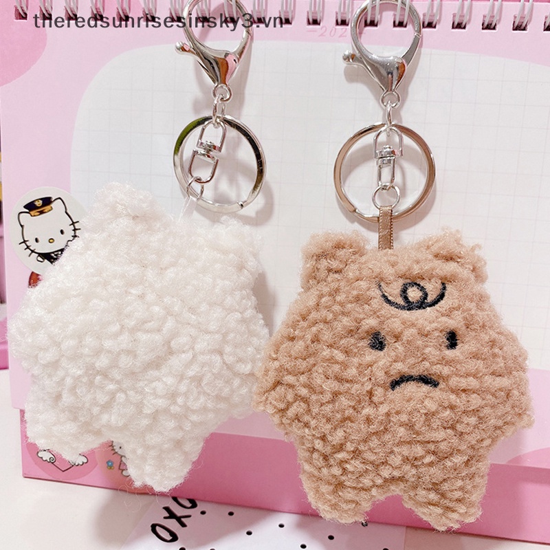 Móc Khóa Hình Búp Bê Nhồi Bông Mềm Mại Đáng Yêu