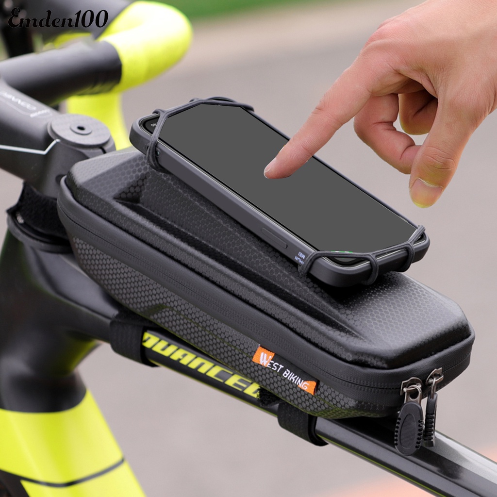 [EMDEN] Túi Đựng Điện Thoại Di Động Đa Năng Khóa Kéo Nhỏ Gọn Ổn Định Chống Thấm Nước Có Thể Xoay Cho Xe