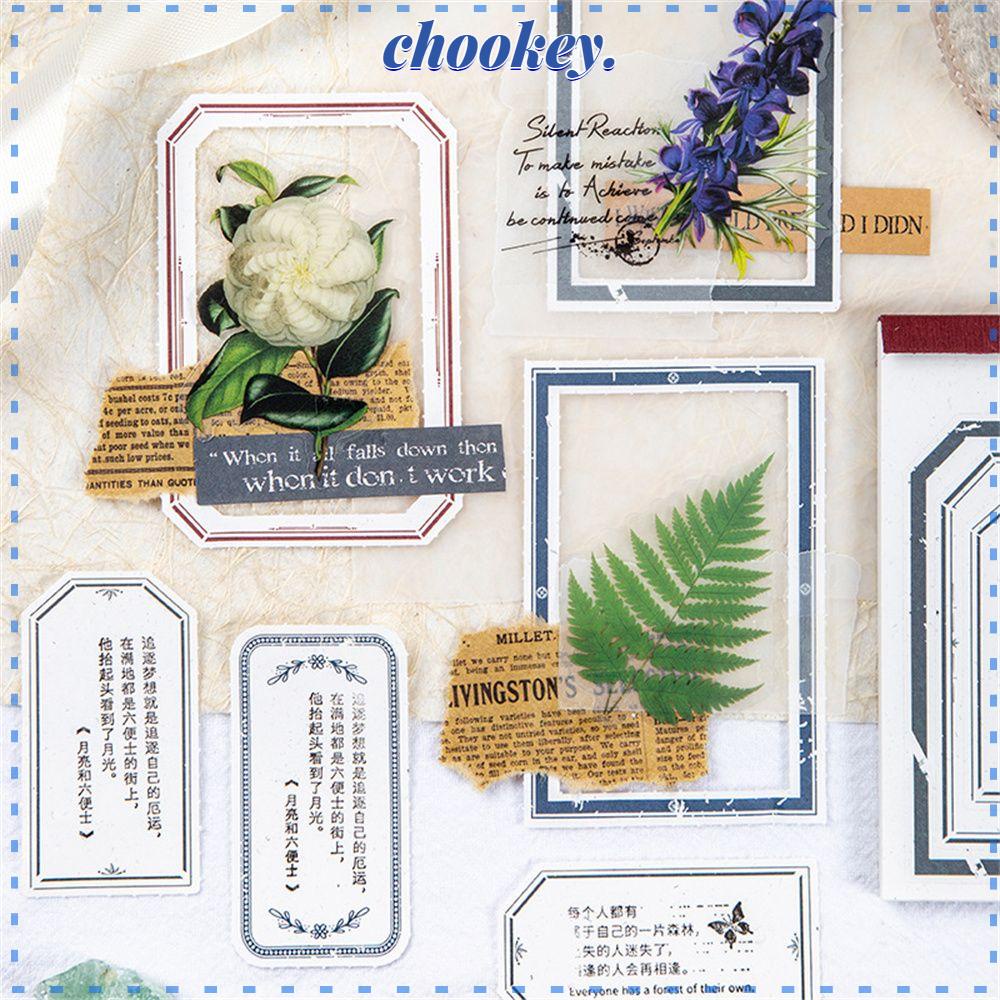 CHOOKEY Set 30 Tờ Giấy Ghi Chú / Nhật Ký Trang Trí Đa Ứng Dụng