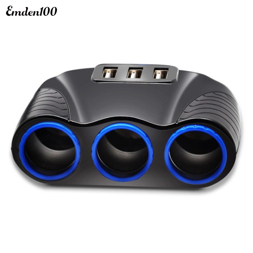 Ổ Cắm Sạc Chia 3 Cổng USB 12-24V Cho Xe Hơi