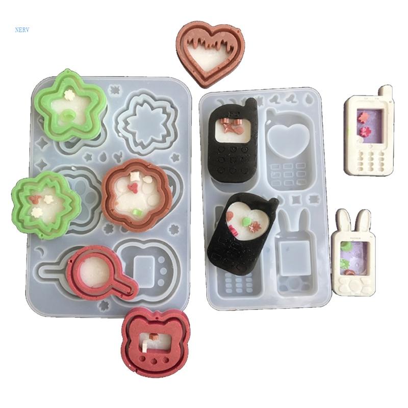 Khuôn Nhựa Làm Móc Khóa / Điện Thoại Hình Thỏ Đáng Yêu