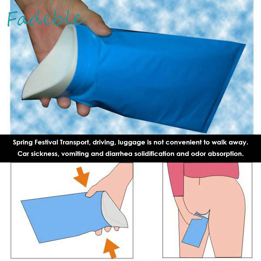 Túi Đi Vệ Sinh Khẩn Cấp 600ML Sử Dụng Một Lần Tiện Lợi