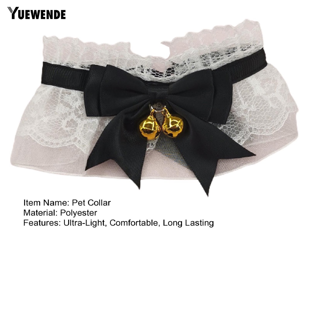 Ye.b Khăn Choàng Cổ Thắt Nơ Phối Ren Handmade Thoải Mái Dành Cho Thú Cưng