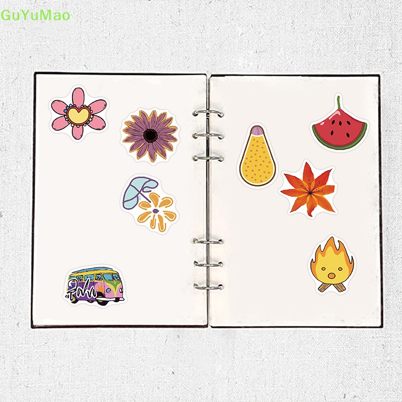 Bộ 57 Miếng Dán Họa Tiết Hoạt Hình Graffiti Phong Cách Âu Mỹ Vui Nhộn Trang Trí Sổ Tay / Laptop DIY