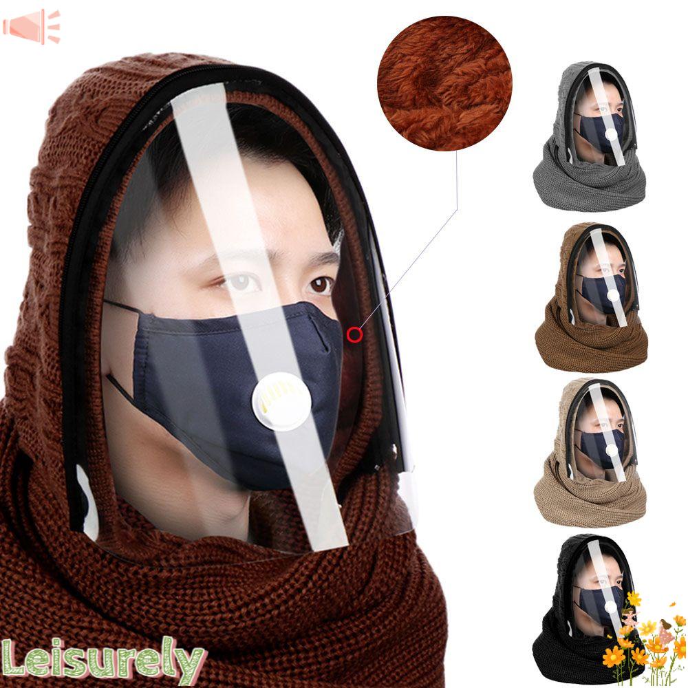 LEILY Toàn Bộ Khăn Choàng Cổ Dệt Kim Thời Trang Mùa Đông Ấm Áp
