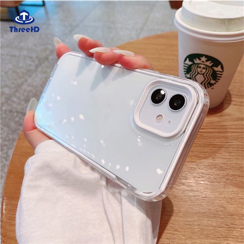 Ốp Điện Thoại TPU Silicon Mềm Dày Chống Sốc 3 Trong 1 Cho IPhone 14 13 12 11 Pro Max 8 7 Plus X XR Xs Max SE 2020